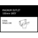 Marley Magnum Outlet 100mm Grey - MAG8.100